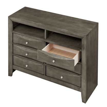 Marilla - Media Chest - Gray