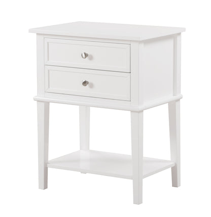 Newton - Stylish Contemporary Nightstand - White