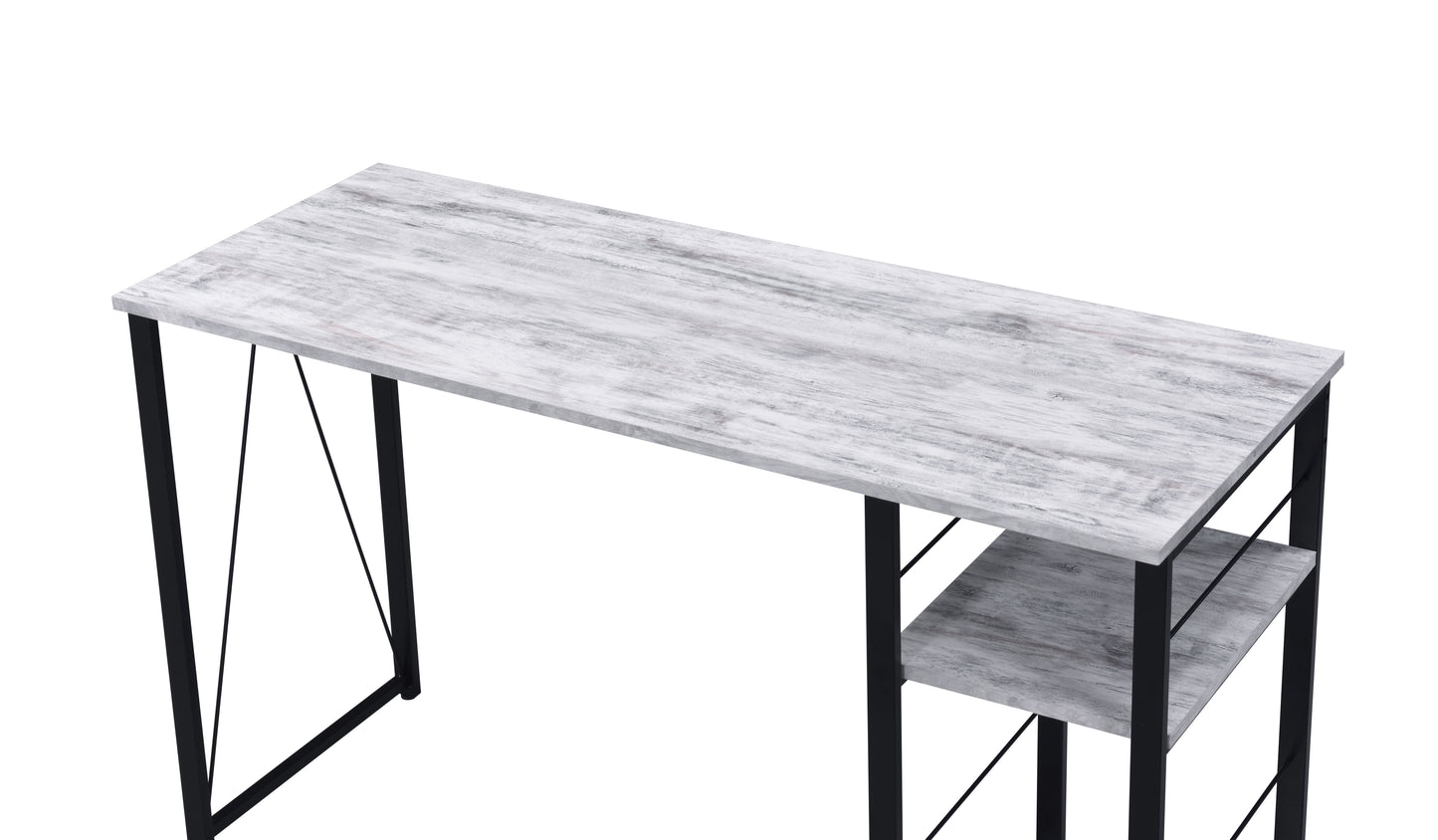 Vadna - Writing Desk - Antique White / Black