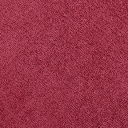 Modern Loveseat Sofa 59" Sofa Couch 2 Seater With USB Ports, Unique Cylindrical Armrests - Red