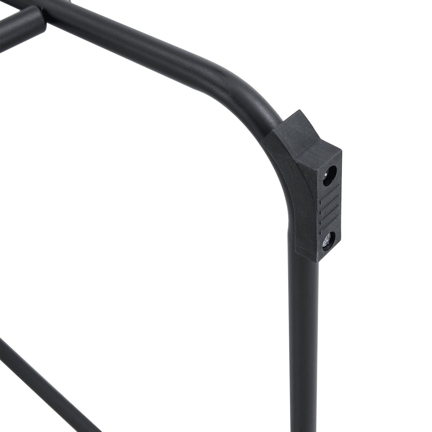 (Set of 2) Modern Minimalist Style Material Bar Stools, Suitable For Kitchen, Bar And Modern Home Design - Black
