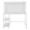 Geo - Tier Contemporary Desk - White / Frosted