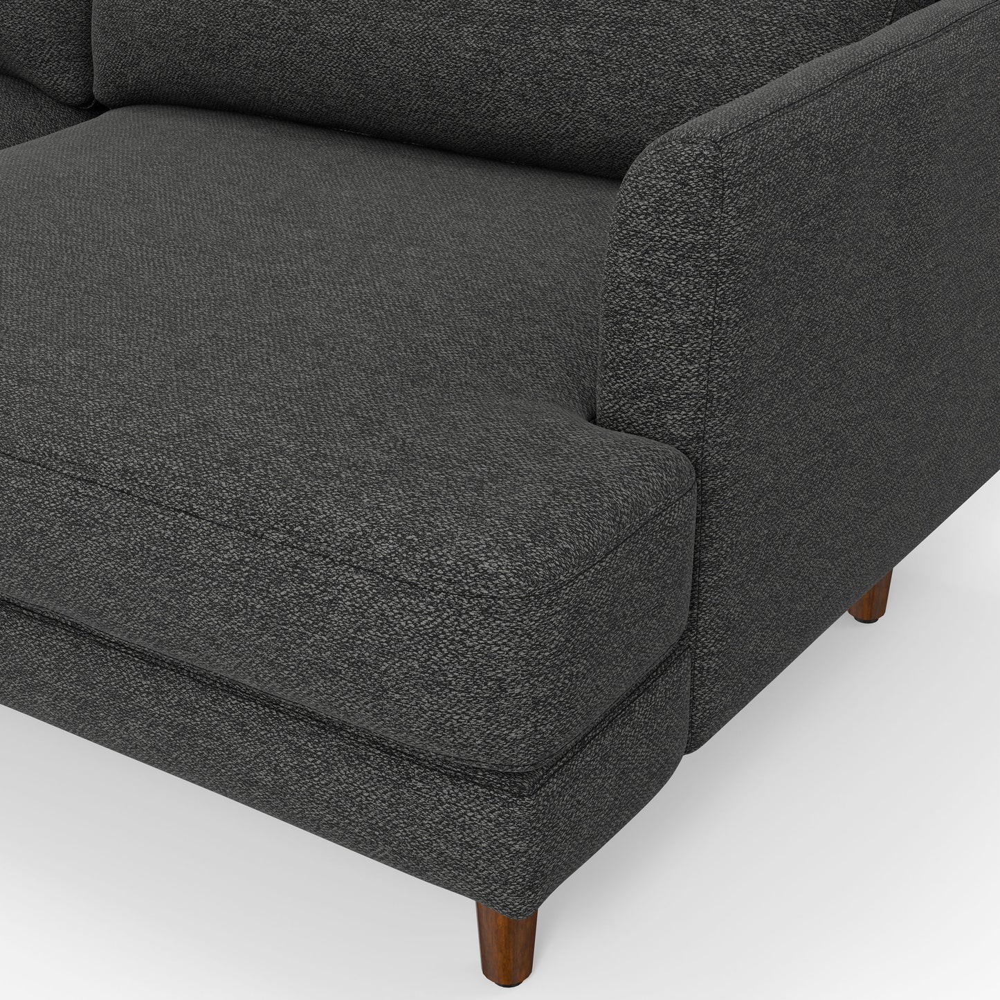 Livingston - Upholstered Sofa - Charcoal Gray