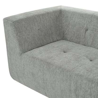 Modular Combination Sofa Set, Modern Minimalist Sofa, Living Room Upholstered Sofa Bed, Bedroom, 2 Pieces Computer Free Combination, L - Shaped - Light Gray