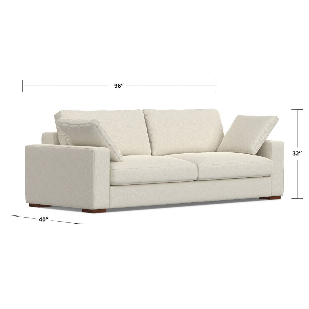Charlie - Deep Seater Sofa, Upholstered - Cream