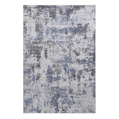 Payas - 2' X 3' Abstract Area Rug - Gray / Denim