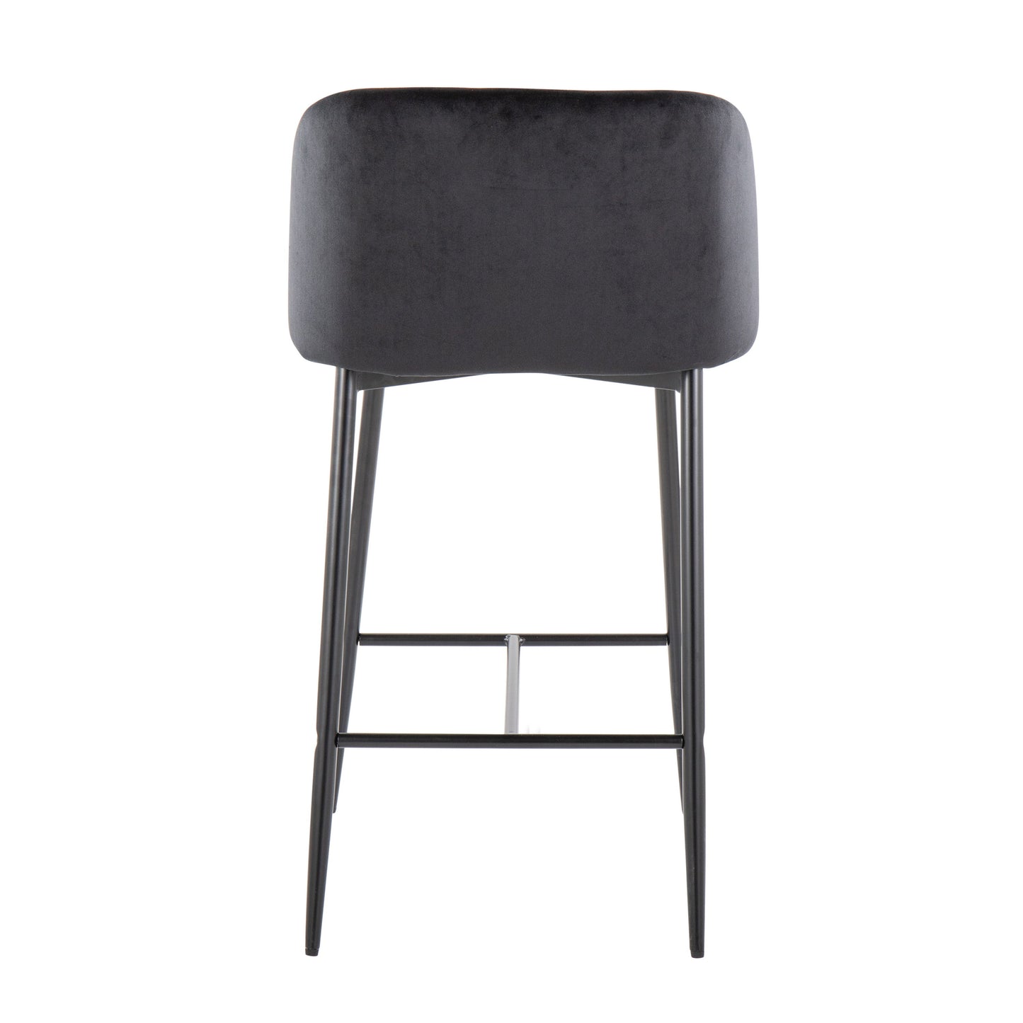 Fran - Contemporary Fixed Height Counter Stool (Set of 2) - Black