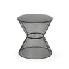 Nevada - Outdoor Side Table With Breezy Mesh Look - Matte Black