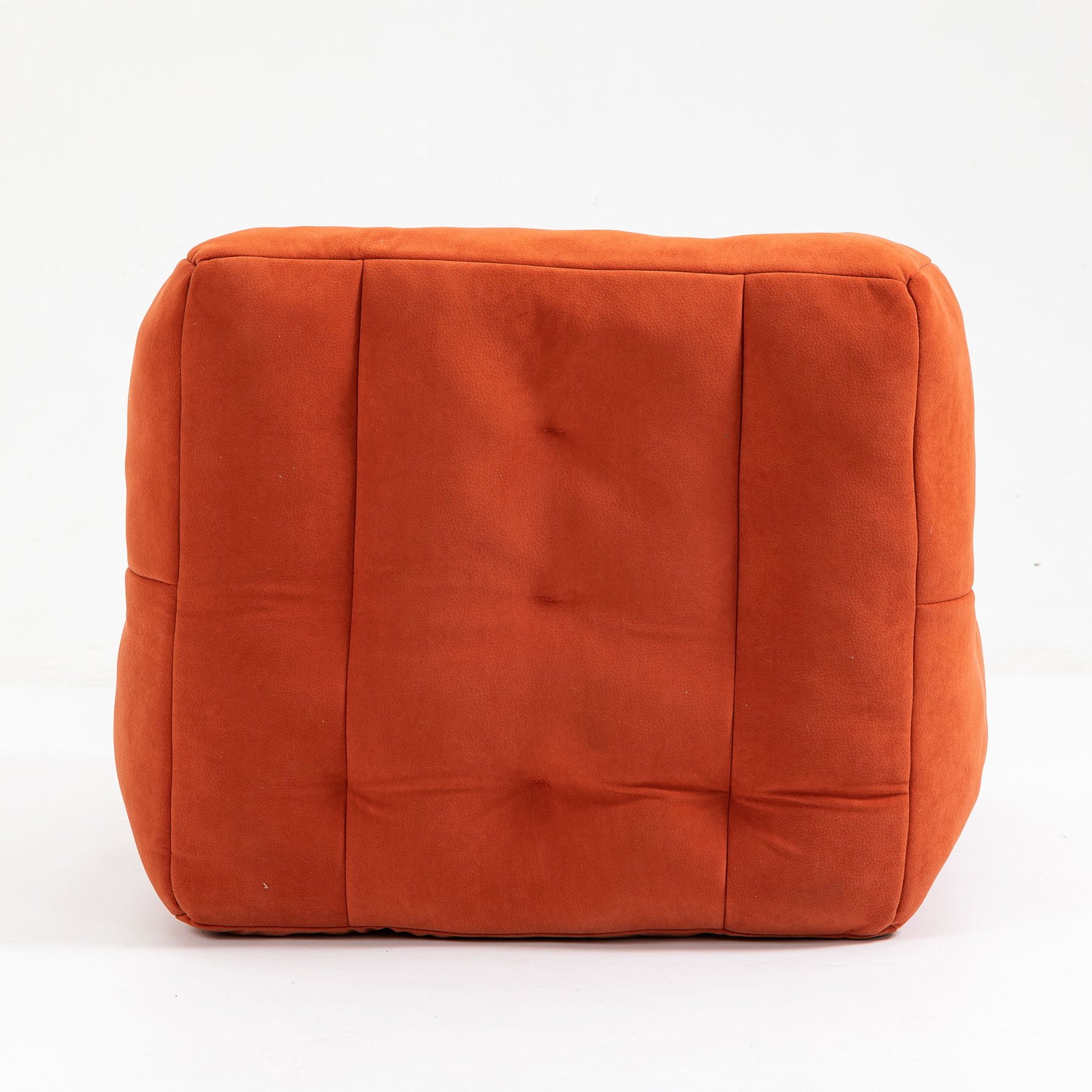 Fluffy Bean Bag Chair, Comfortable Bean Bag For Adults And Children, Super Soft Lazy Sofa Chair With Memory Foam And Ottoman, Indoor Modern Focus Bean Bag Chair For Living Room, Bedroom, Apartment - Red