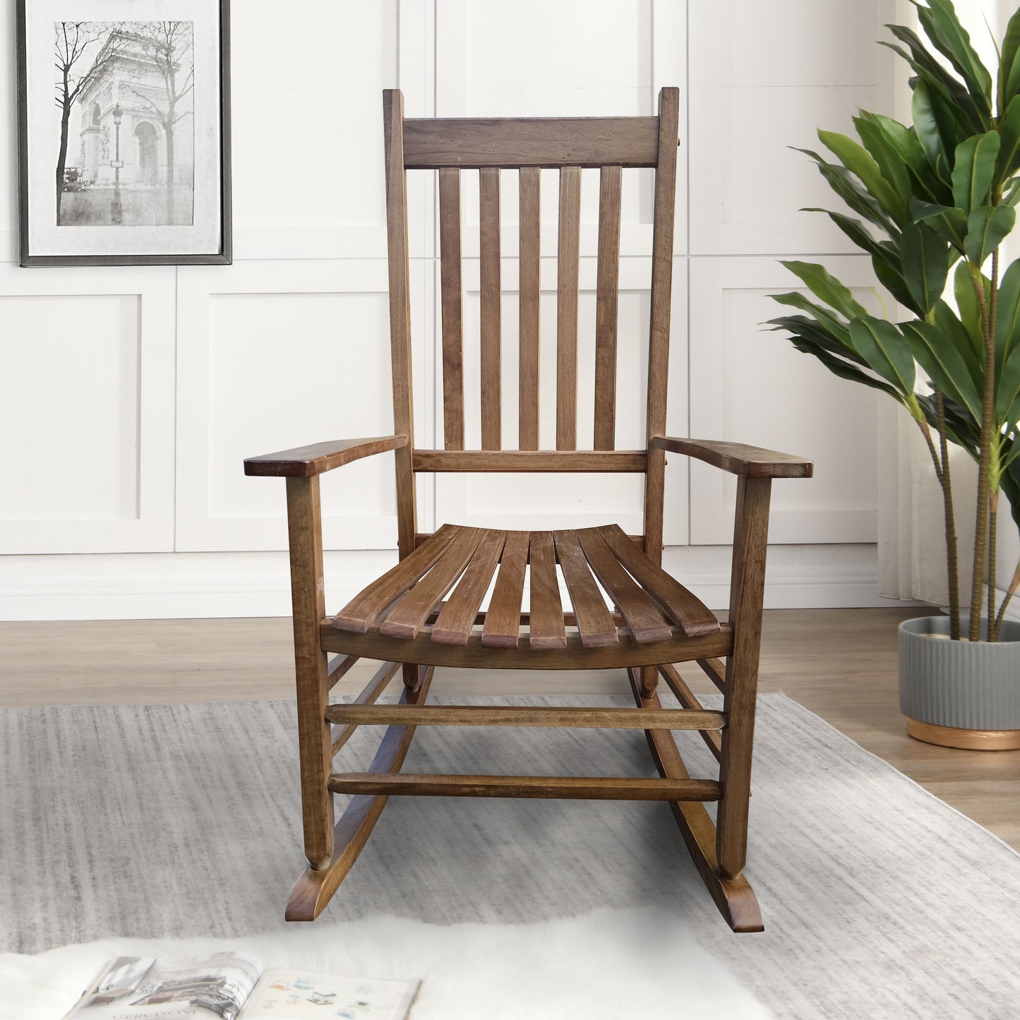Balcony Porch, Adult Rocking Chair - Brown