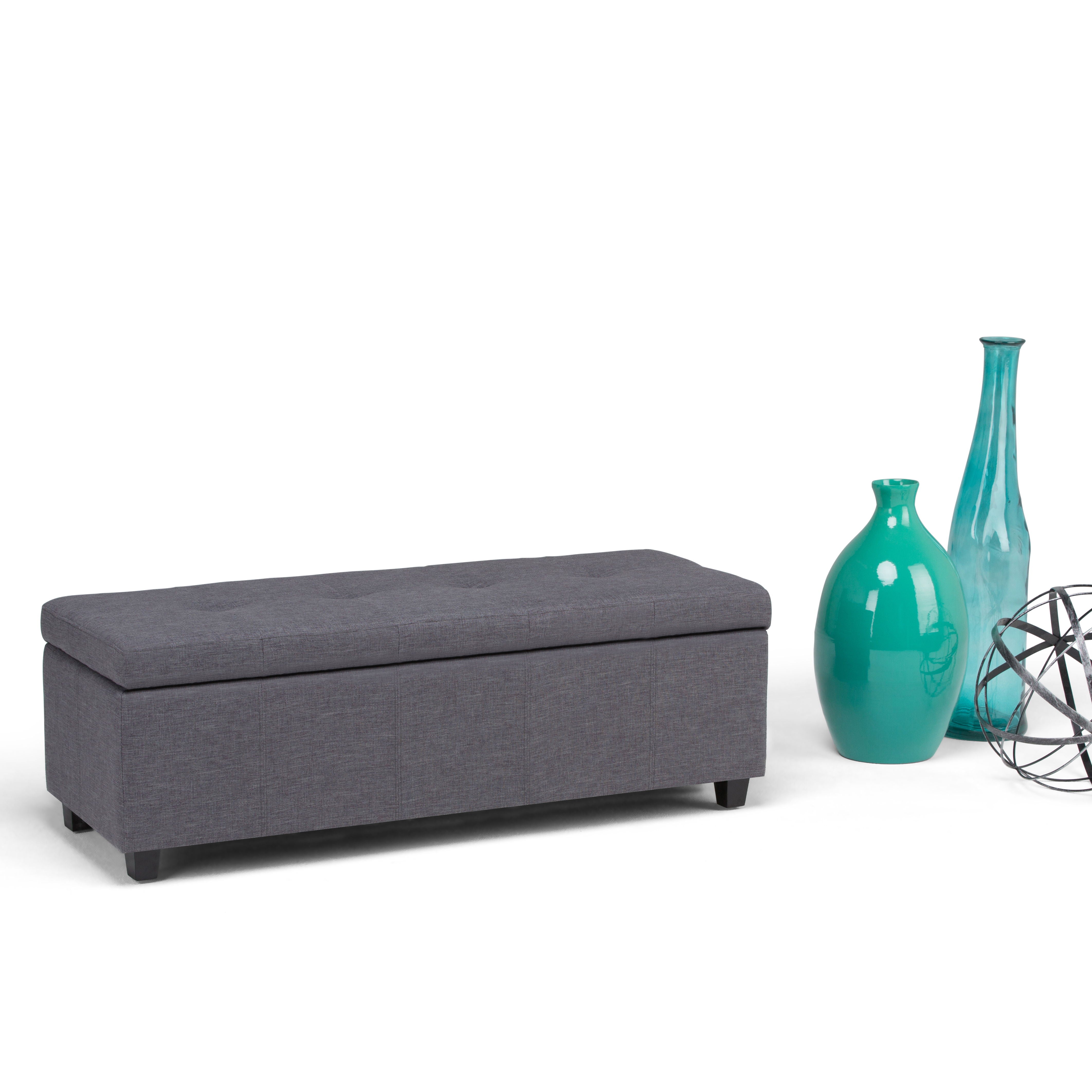 Castleford - Storage Ottoman - Slate Gray