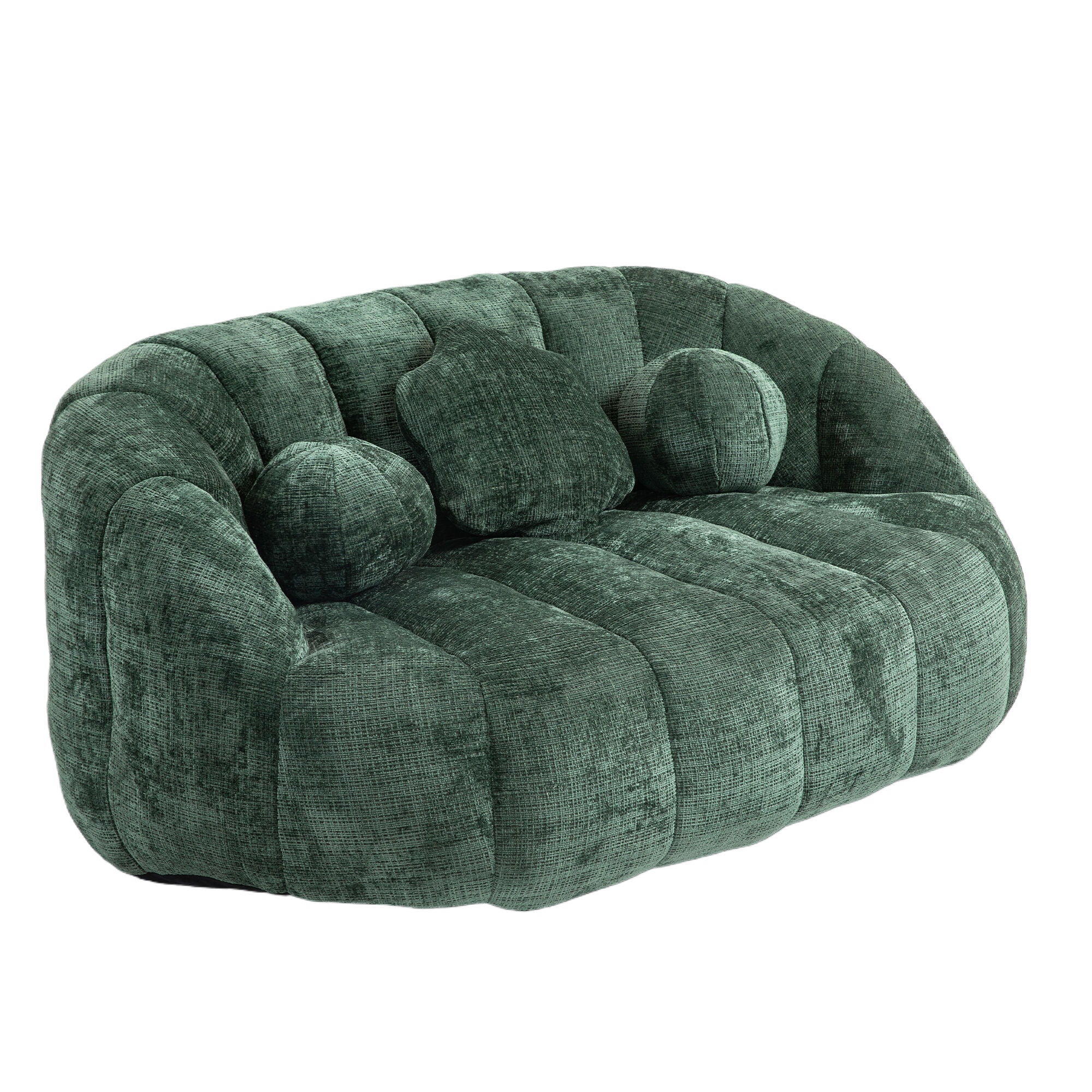 Bean Bag Sofa Lazy Sofa Durable Comfort Lounger High Back Bean Bag Chair Couch For Adults And Kids - Emerald