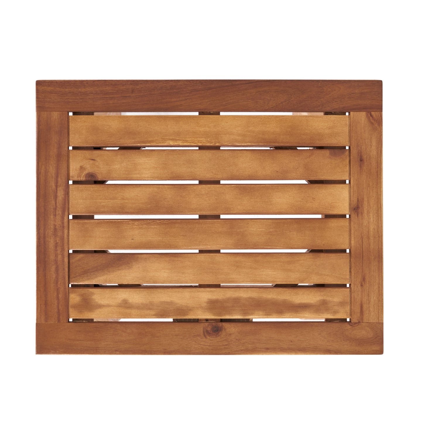 Kinesis - Outdoor Side Table With Slatted Top And Wood Frame - Teak