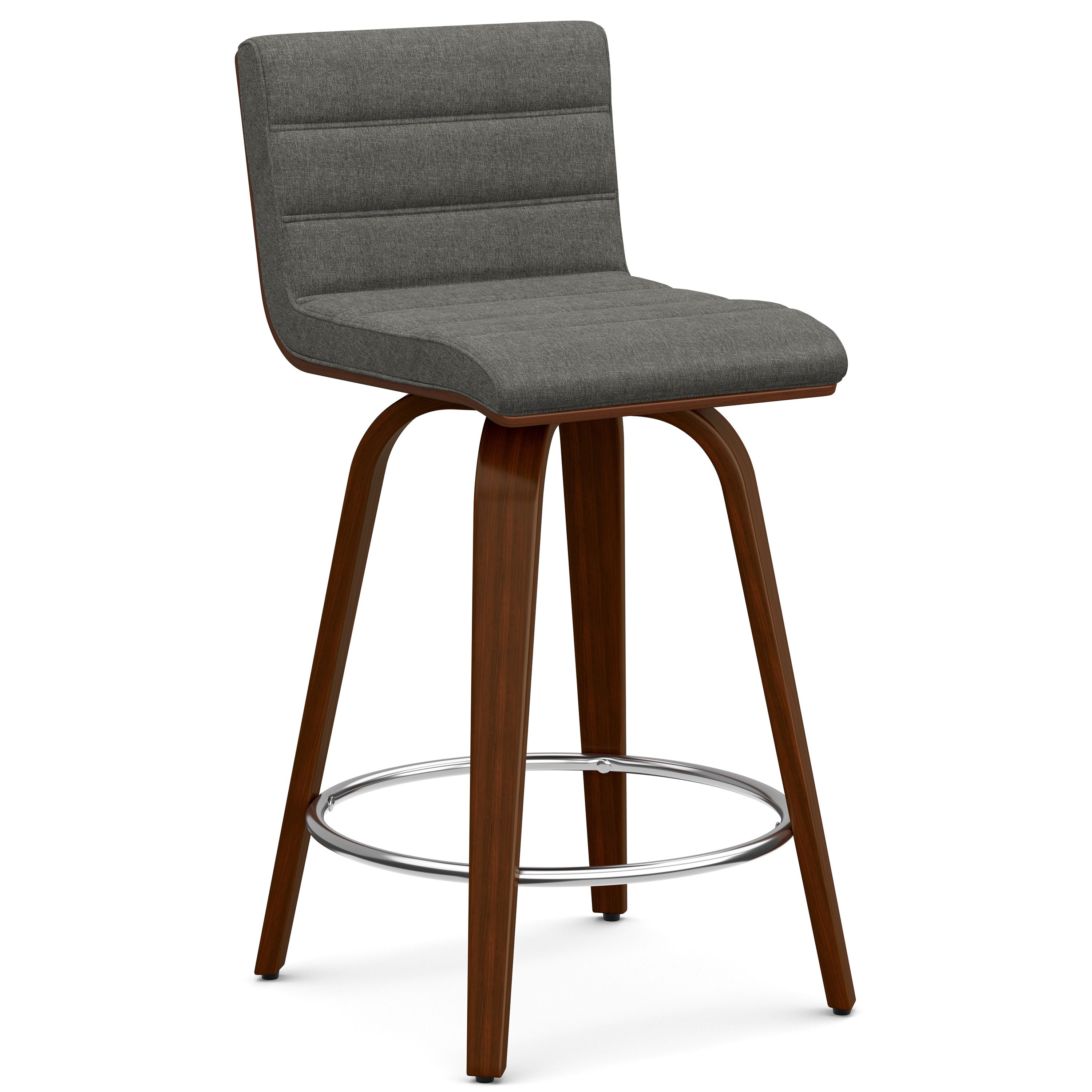 Roland - Swivel Counter Height Stool - Gray