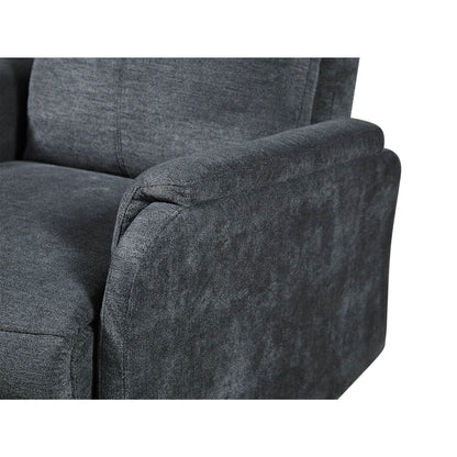 Recliner Chair With Power Function Easy Control Big Stocks, Recliner Single Chair - Dark Gray