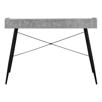 Computer Desk For Home Office, Laptop, Storage Shelves, Versatile Placement - Gray