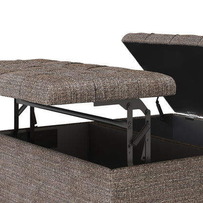 Harrison - Coffee Table Storage Ottoman - Mink Brown