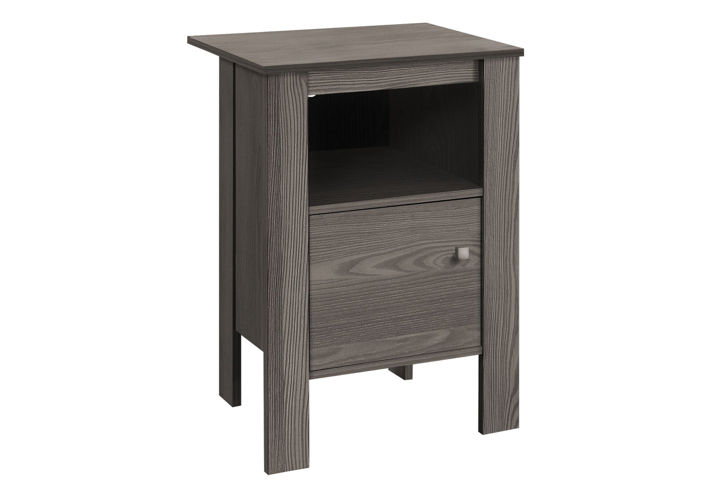 Accent Nightstands, Storage, Transitional - Gray