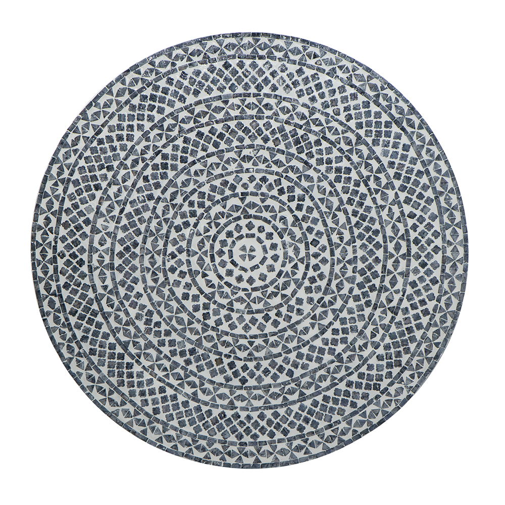 Unique Capiz Coffee Table & Pedestal Base - Multi