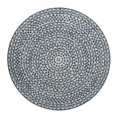 Unique Capiz Coffee Table & Pedestal Base - Multi
