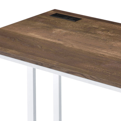 Tyrese - Writing Desk With USB - Walnut / White