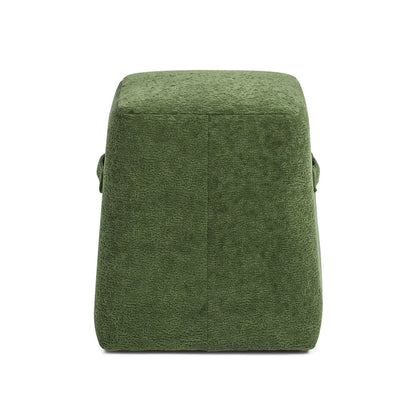 Clyde - Tapered Square Upholstered Ottoman - Moss Green