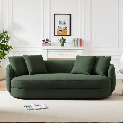Dylan - Modern French Sofa - Brown / Dark Green