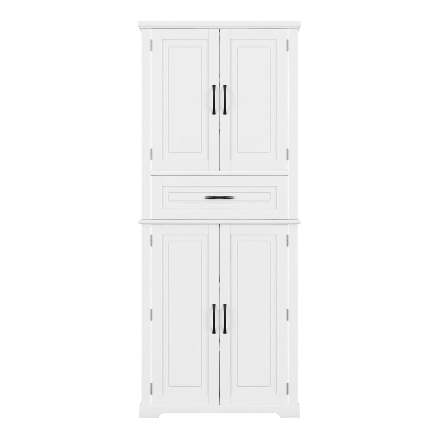 Bathroom Storage Cabinet With Multi Functional Storage Space, Drawer With Slide Rails, Adjustable Shelf - White