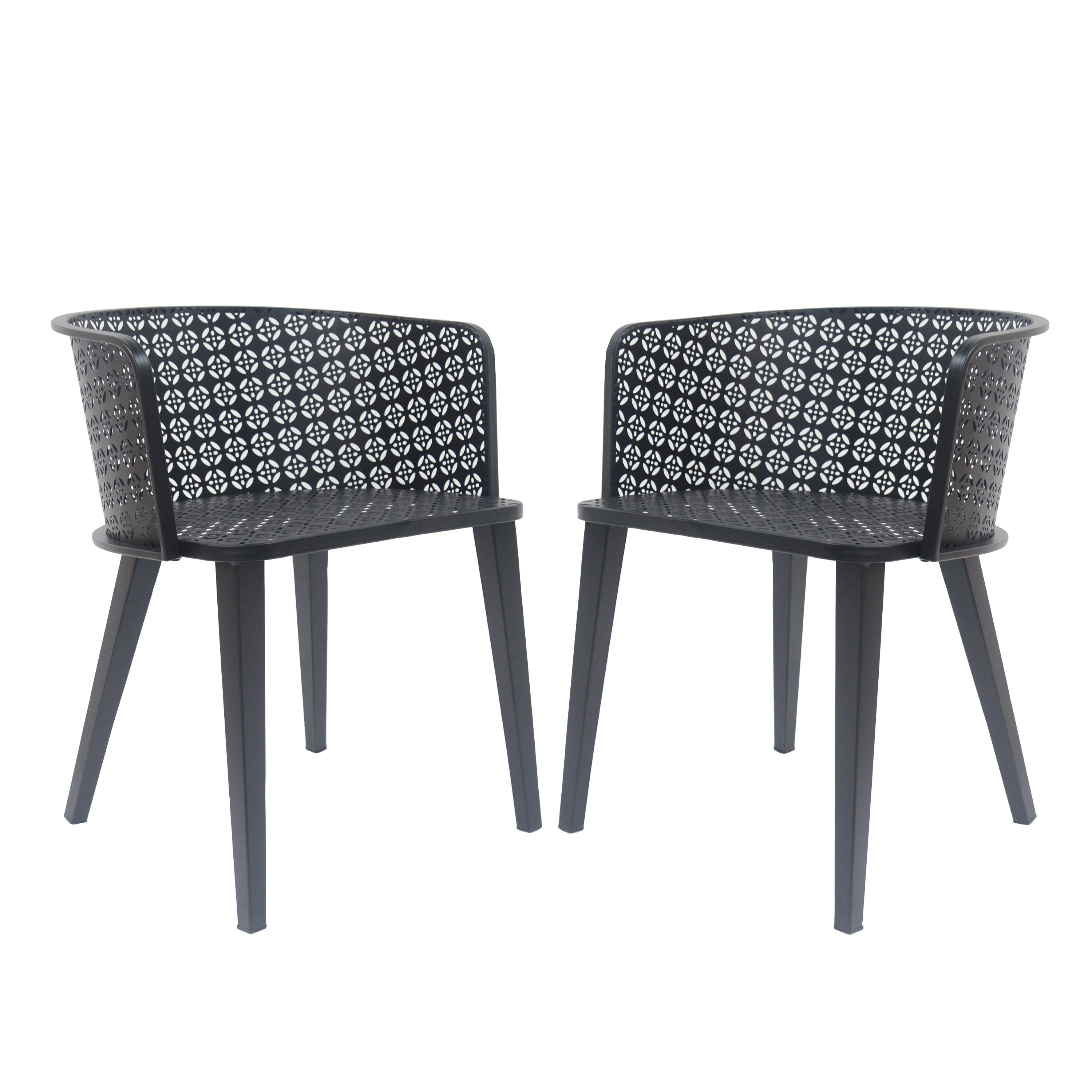 Milan - Outdoor Dining Chair (Set of 2) - Black
