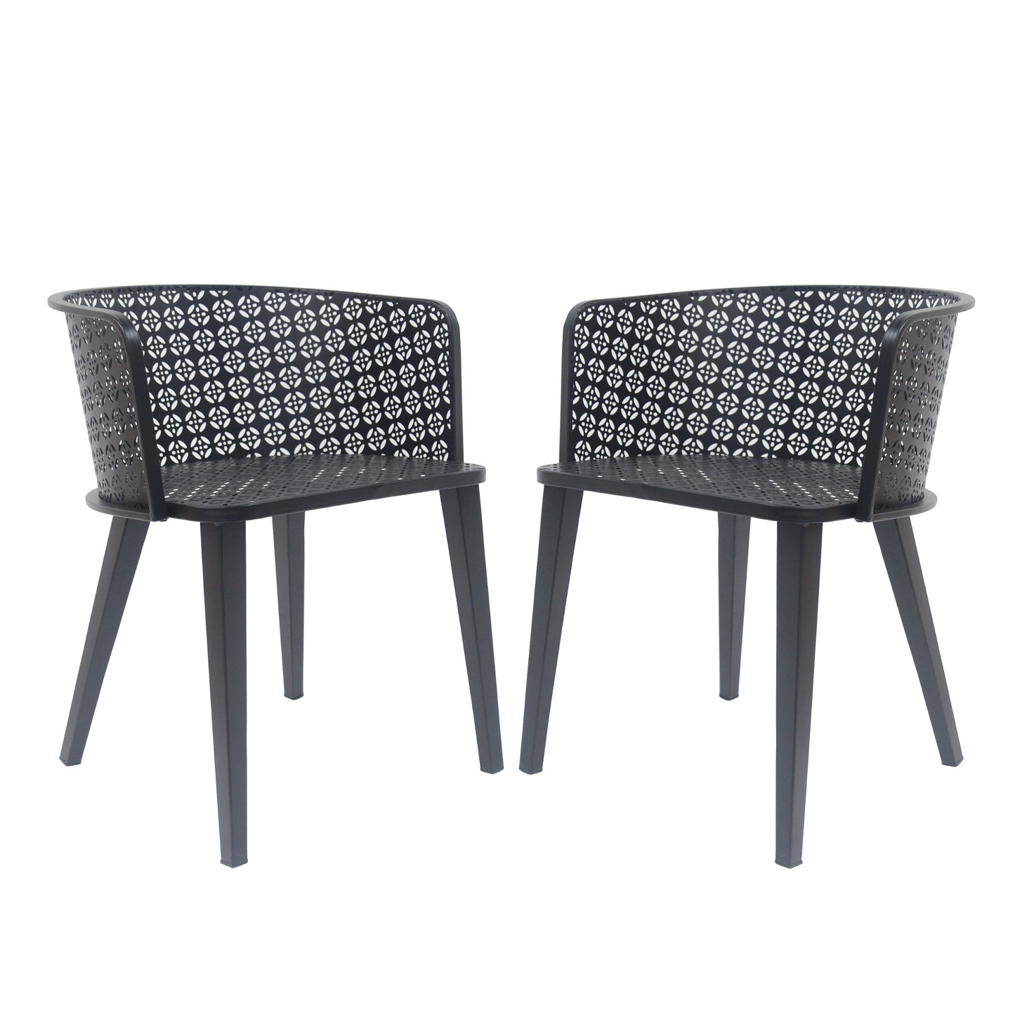Milan - Outdoor Dining Chair (Set of 2) - Black