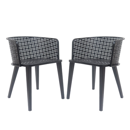 Milan - Outdoor Dining Chair (Set of 2) - Black