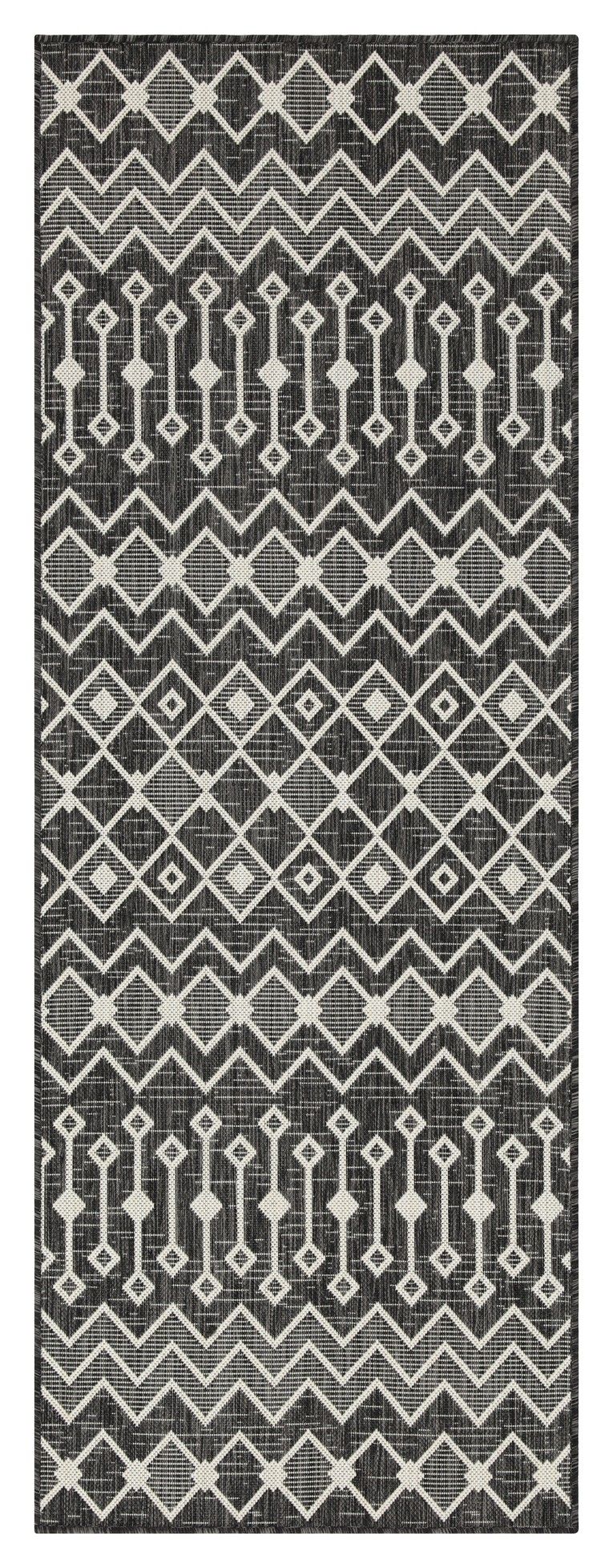 Sunshine - 5'3" X 7'3" Indoor, Outdoor Area Rug - Anthracite