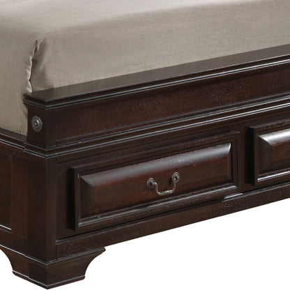 King Storage Bed Elegant - Cappuccino