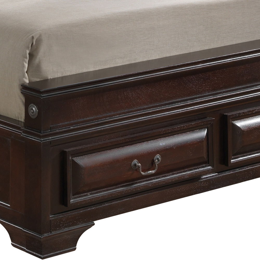 Queen Storage Bed - Cappuccino