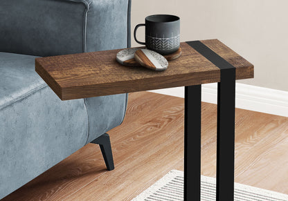 Accent Table, C - Shaped, Stylish Modern - Brown