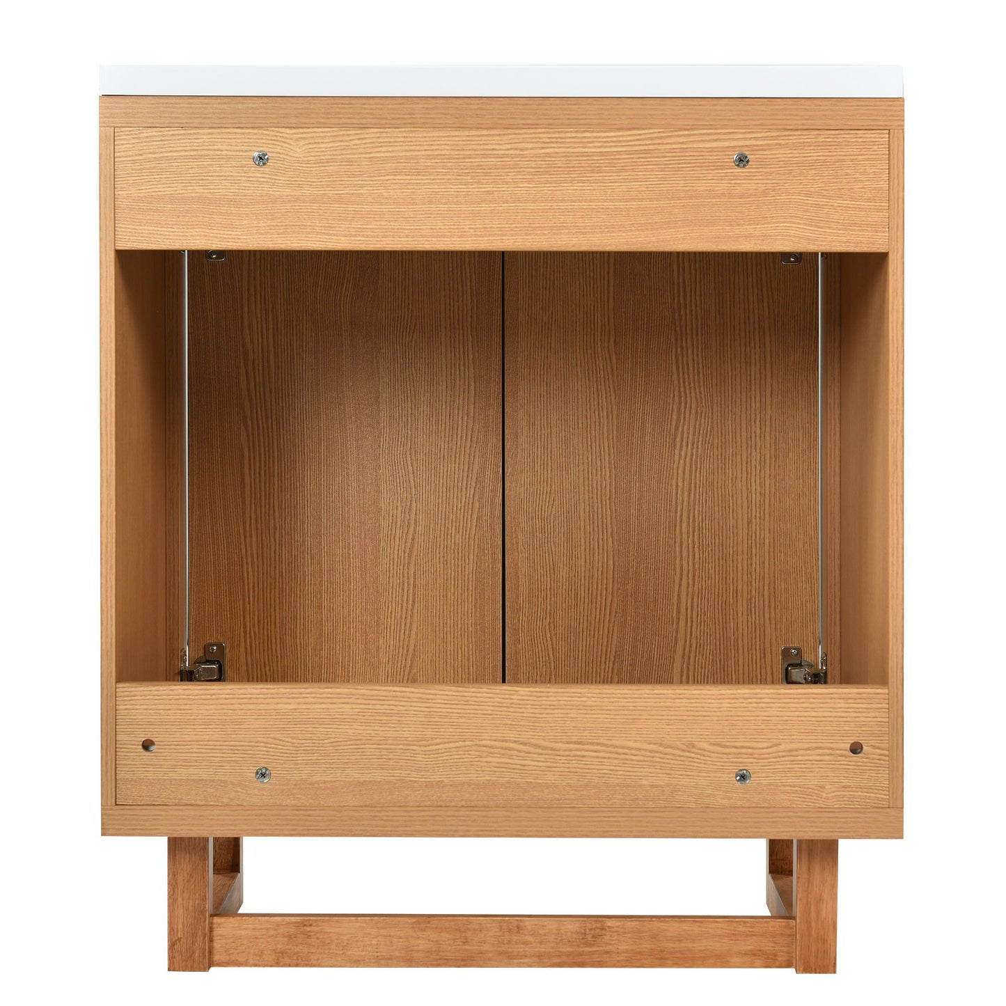 Bathroom Vanity Set With Sink, Combo Cabinet, Bathroom Storage Cabinet, Solid Wood Frame - Burly Wood