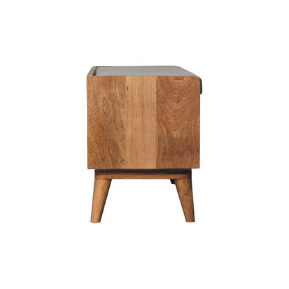 Nordic Style Storage Bench - Oak
