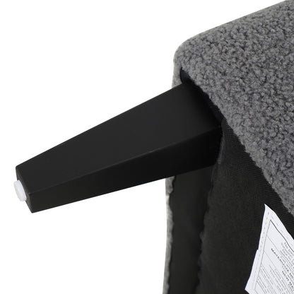 Upholstered Accent Chair Tufted Armchair For Living Room - Dark Gray