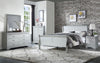 Louis Philippe - 2 Piece Queen Bedroom Set Bed - Silver Gray