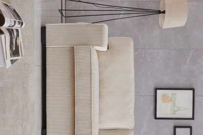 Stationary Loveseat - Cream