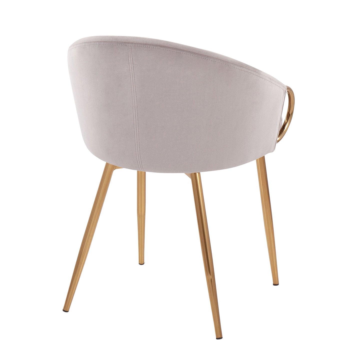 Claire - Contemporary / Glam Chair (Set of 2) - Gold / Silver