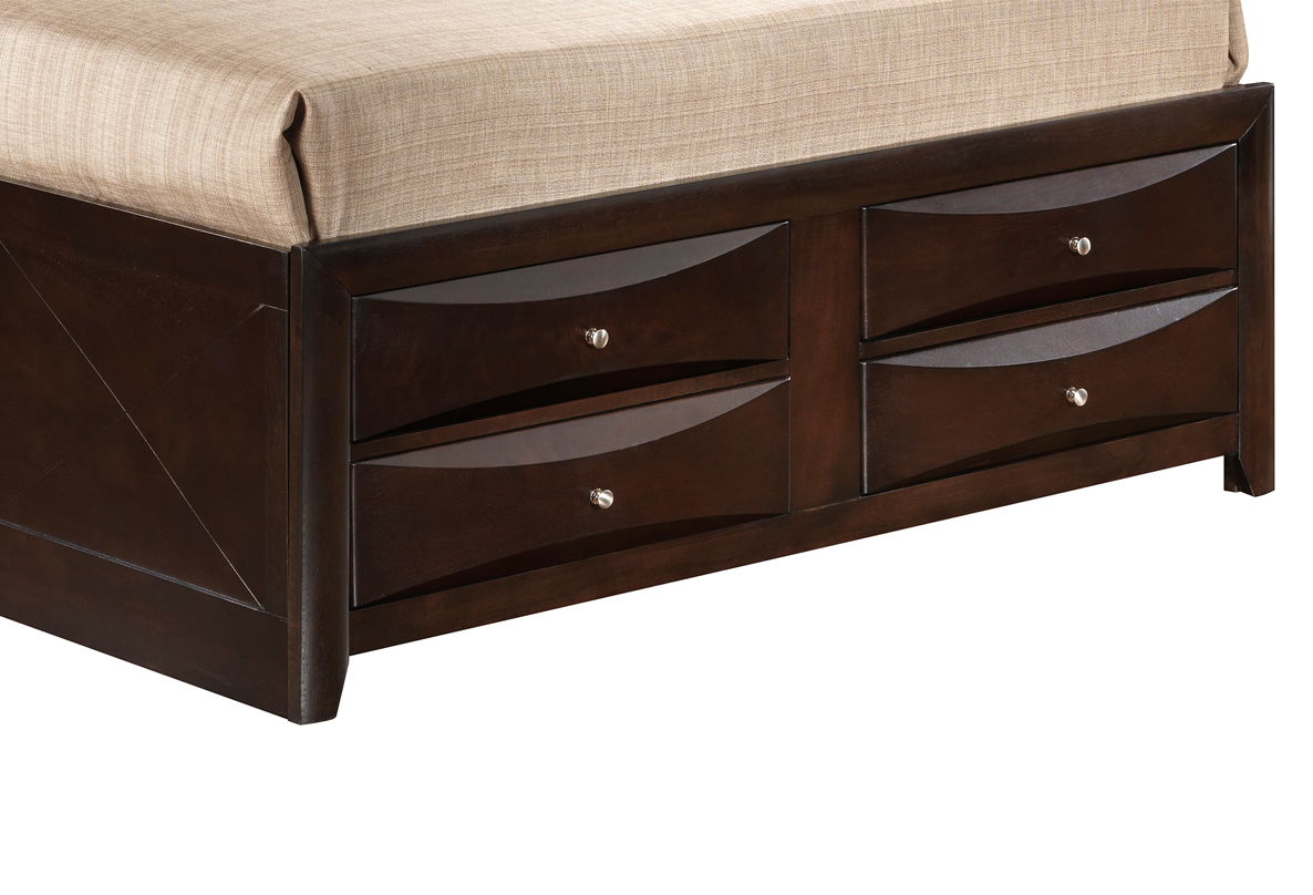 Marilla - Queen Storage Bed - Cappuccino