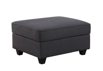 Cooper - 7 Piece Reversible L-Shape Sectional Sofa & Comfort Ottoman And Cupholder - Dark Gray