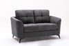 Callie - Woven Fabric Loveseat - Gray