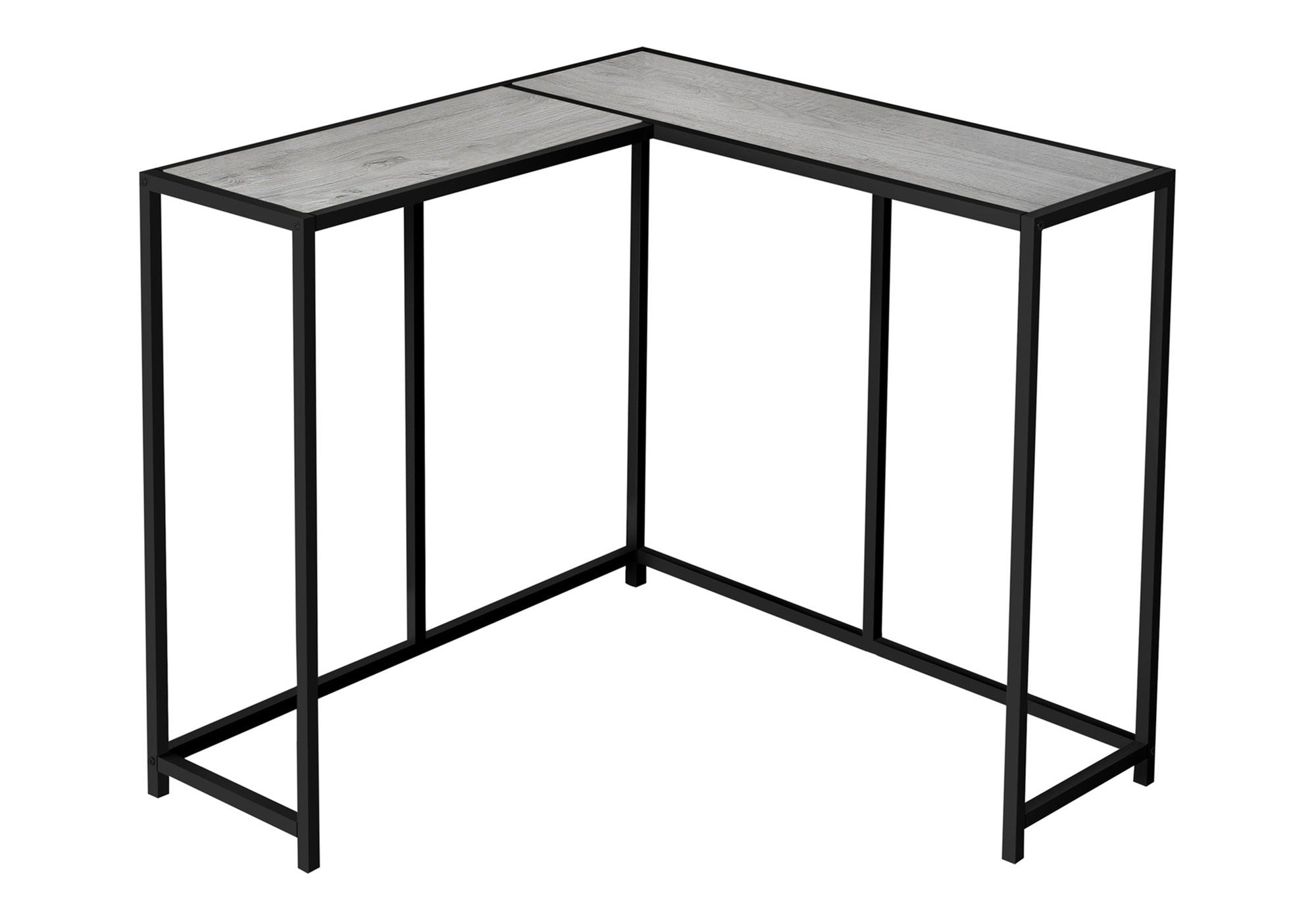 Corner Accent Console Table For Entryway, Contemporary Stylish - Gray