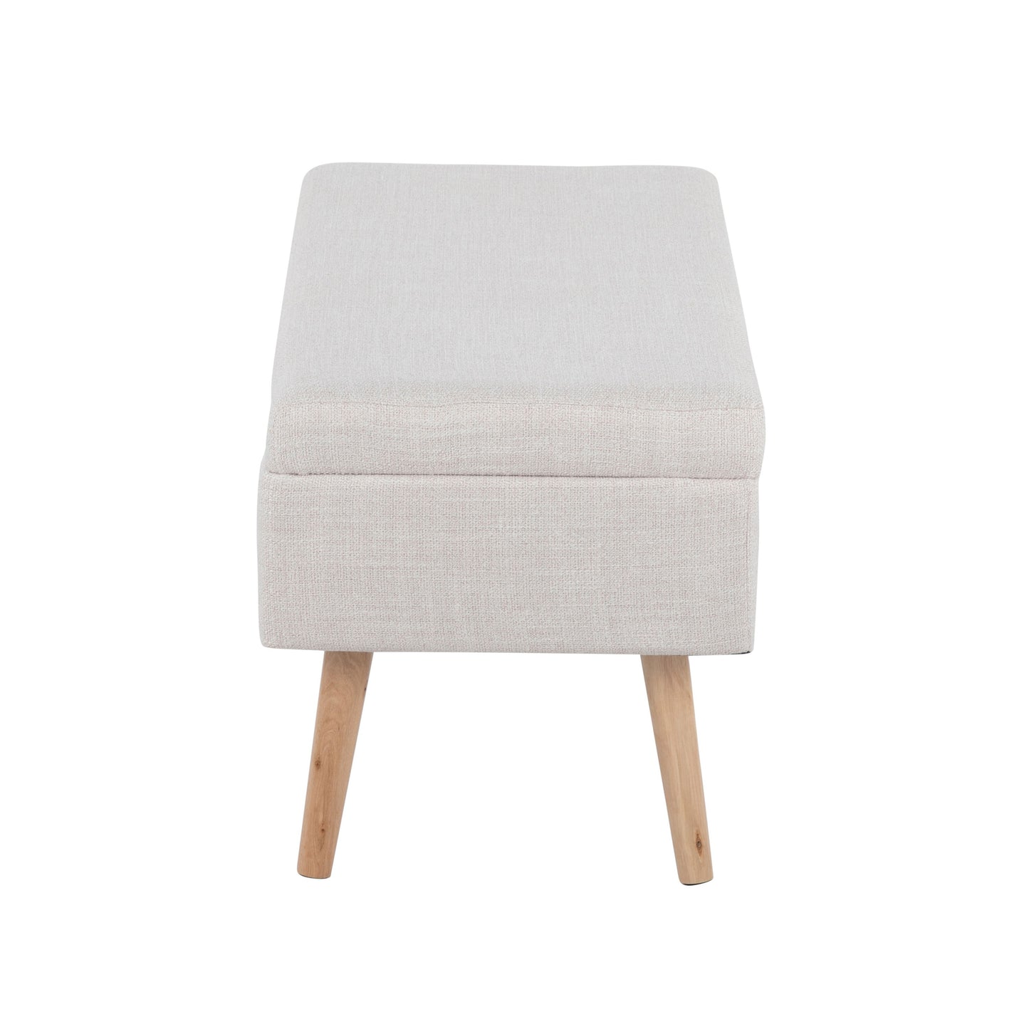Storage Contemporary Bench - Natural / Beige