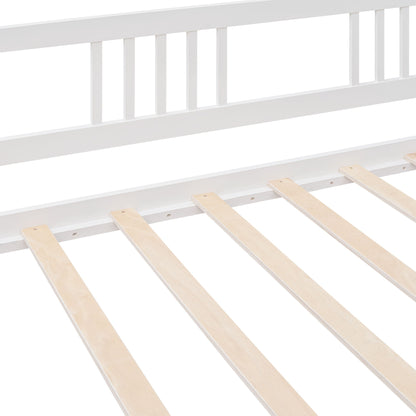 Twin Size DayBed With Twin Size Trundle - White