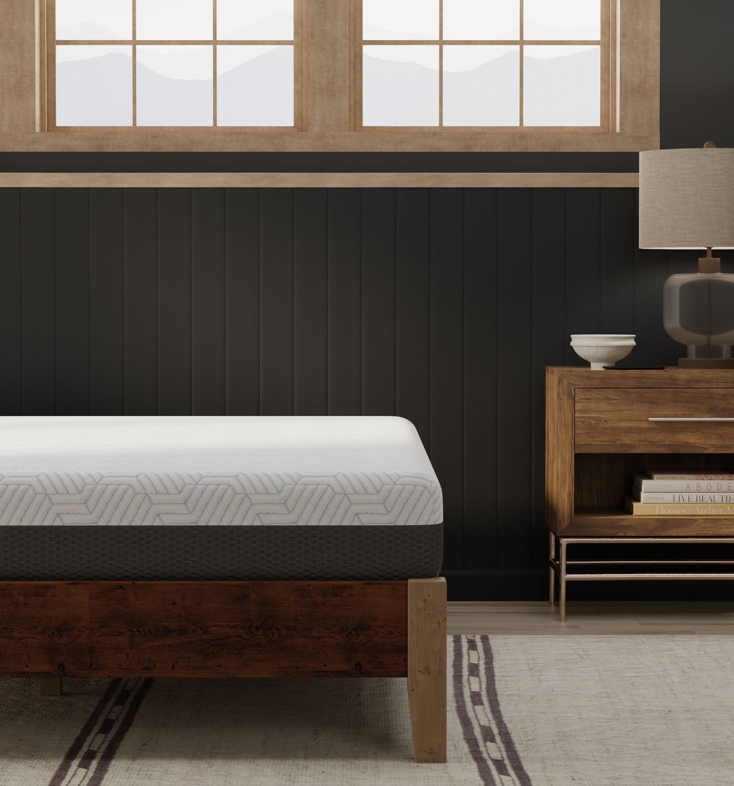 Pur Chill - 8" Twin Firm Mattress With Phase Change Cooling Fabric - White / Gray