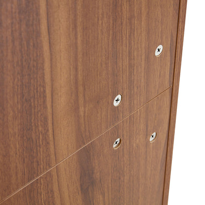 Multi Functional Modern Minimalist Shoe Cabinet Perfectly Blends Into Nordic, Japanese, And Industrial Style Homes - Walnut