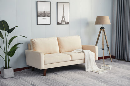 Stationary Loveseat - Beige